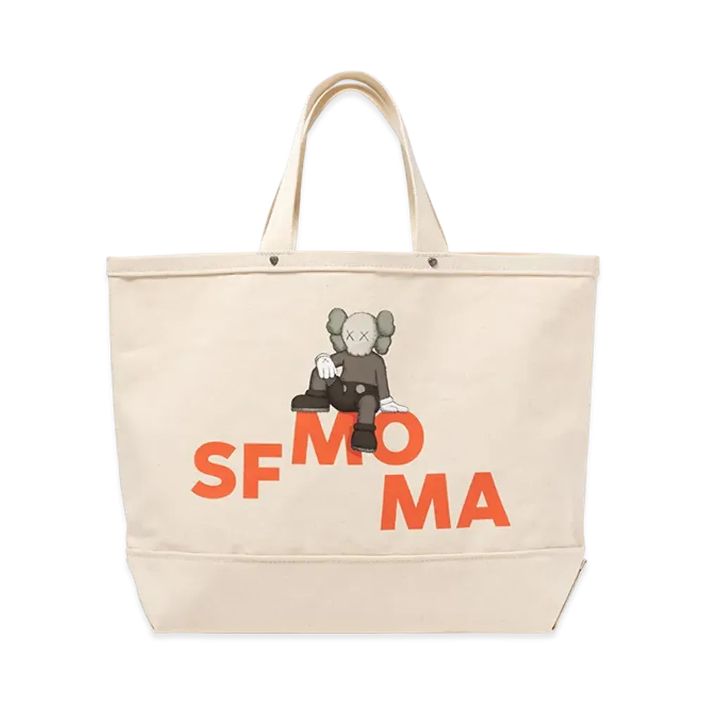 HUMAN MADE x KAWS x SFMOMA Tote "White"