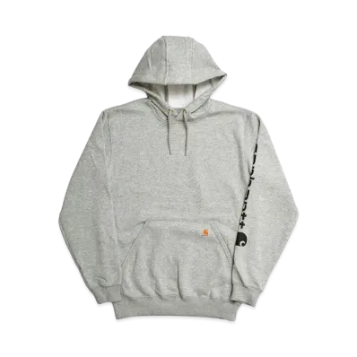 Carhartt Loose Fit Midweight Logo Sleeve Graphic Sweatshirt "Heather Gray/Black"