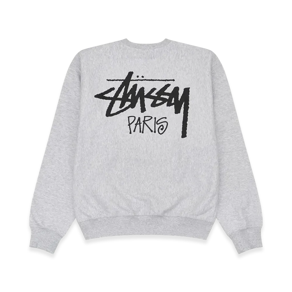 Stussy Stock Paris Crew "Ash Heather"