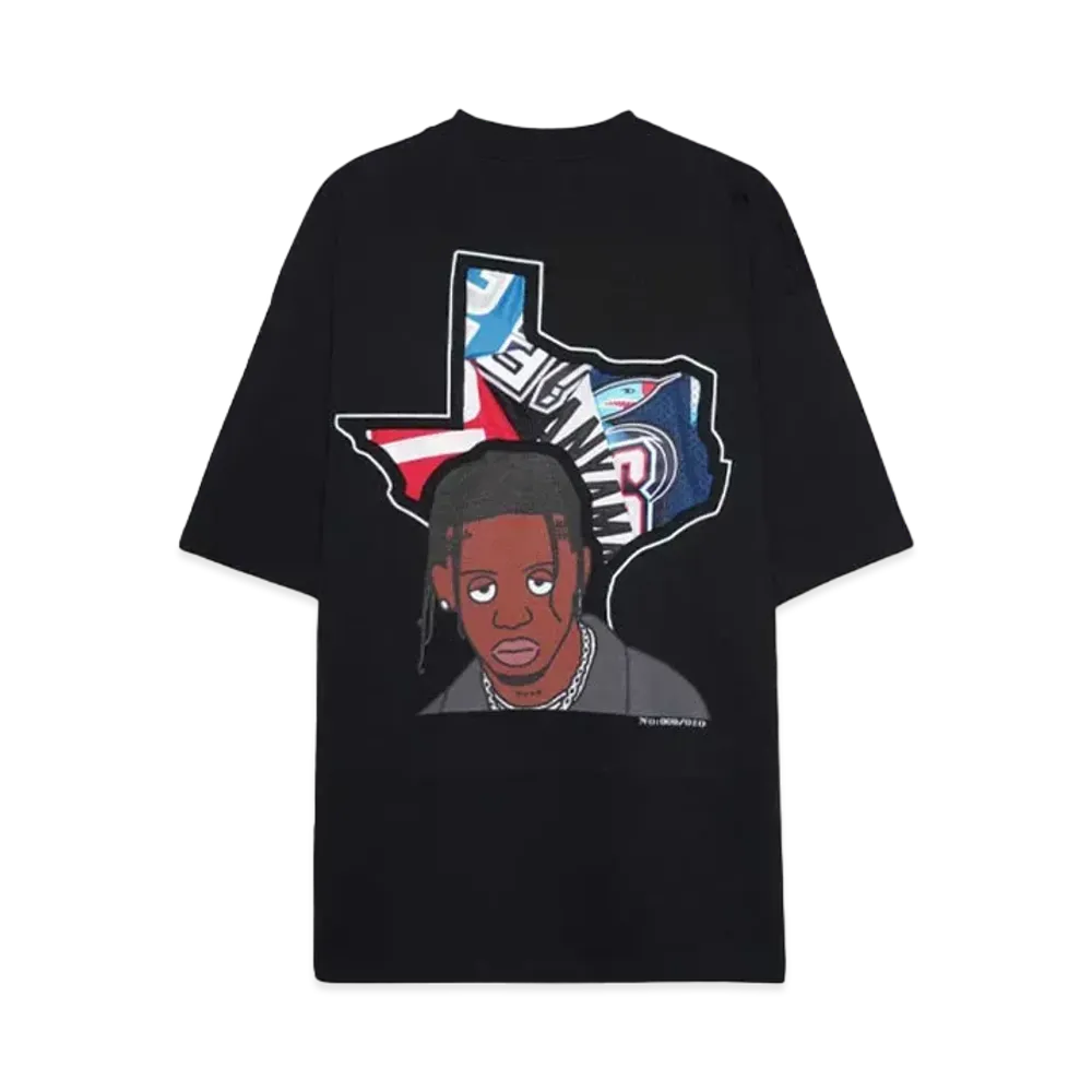 RISA x CIVIATELIER TEXAS LA FLAME TEE -009/010- "BLACK"