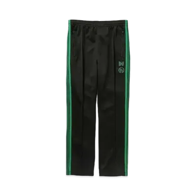Needles x HIDDEN Narrow Track Pant - Poly Smooth "Black"