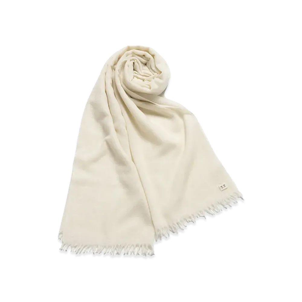 T.T Taiga Takahashi Women's Cashmere Stole "Ivory"