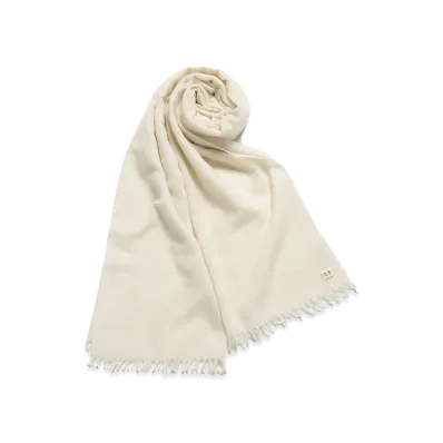 T.T Taiga Takahashi Women's Cashmere Stole "Ivory"