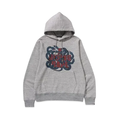 A BATHING APE Year Of Snake Pullover Hoodie "Gray"