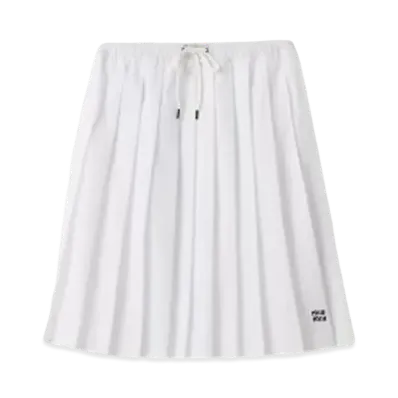 MIUMIU Poplin Skirt "White"