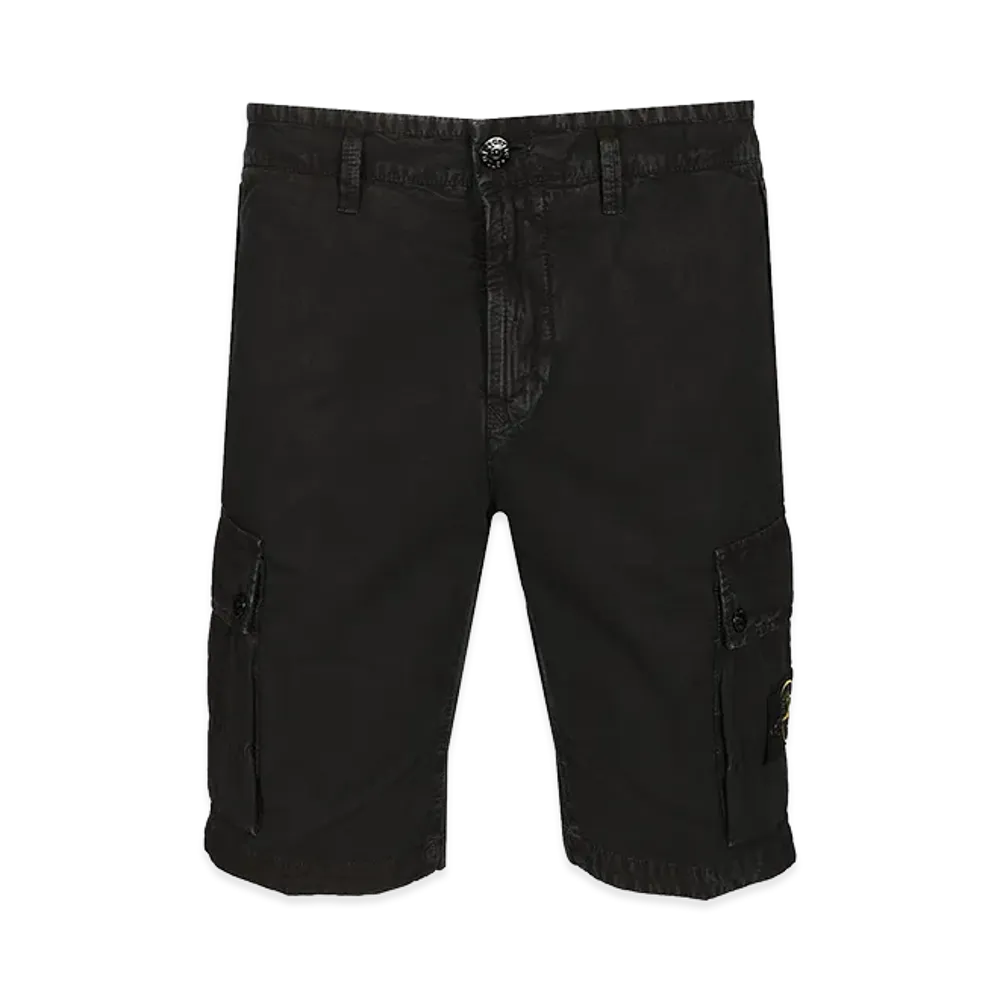 Stone Island Denim Cargo Shorts "Black"