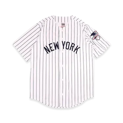 MLB New York Yankees Baseball Stripe Shirt "White"