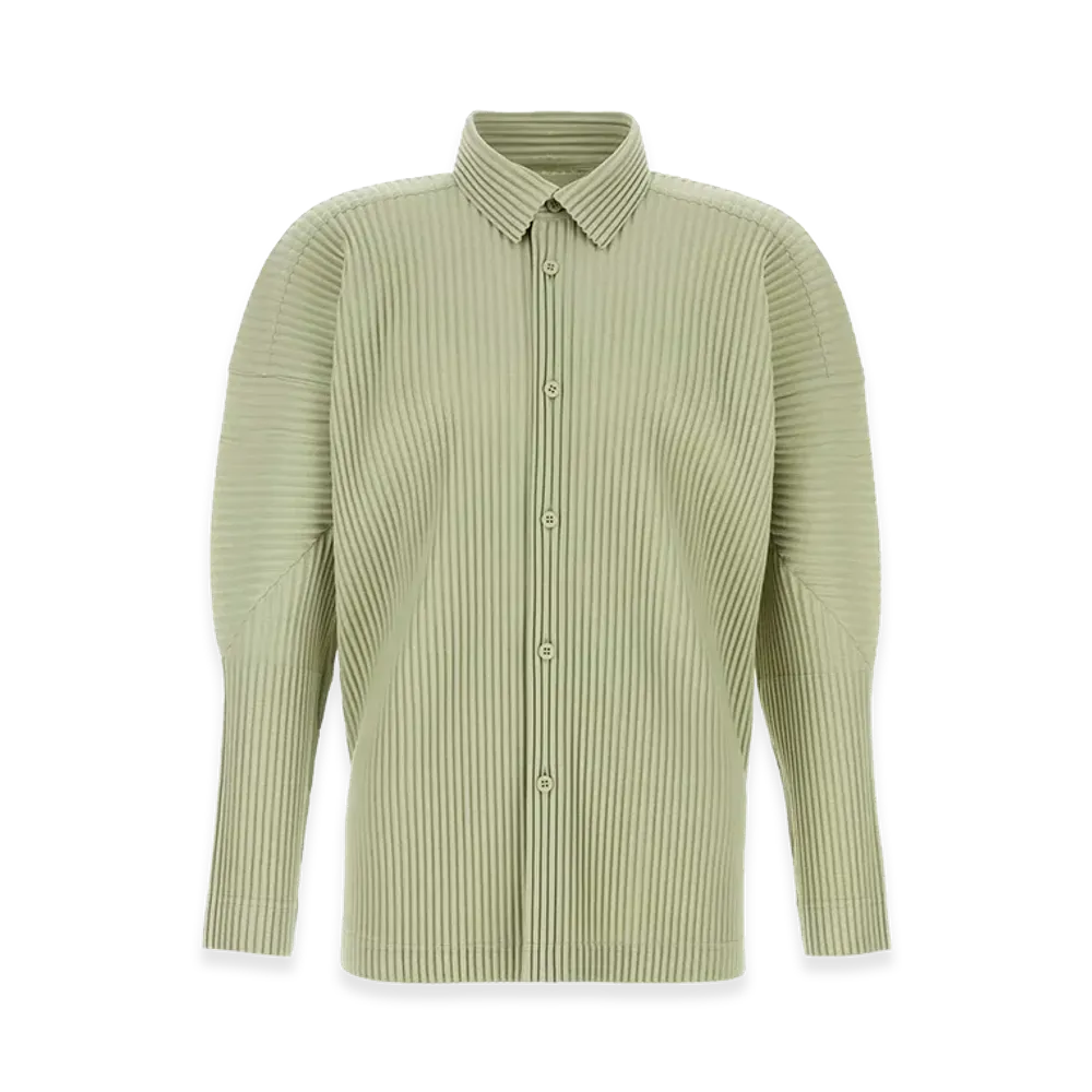 COMME des GARCONS HOMME Polyester Shirt "Sage Green"