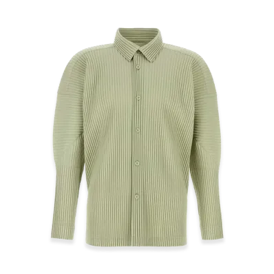 COMME des GARCONS HOMME Polyester Shirt "Sage Green"