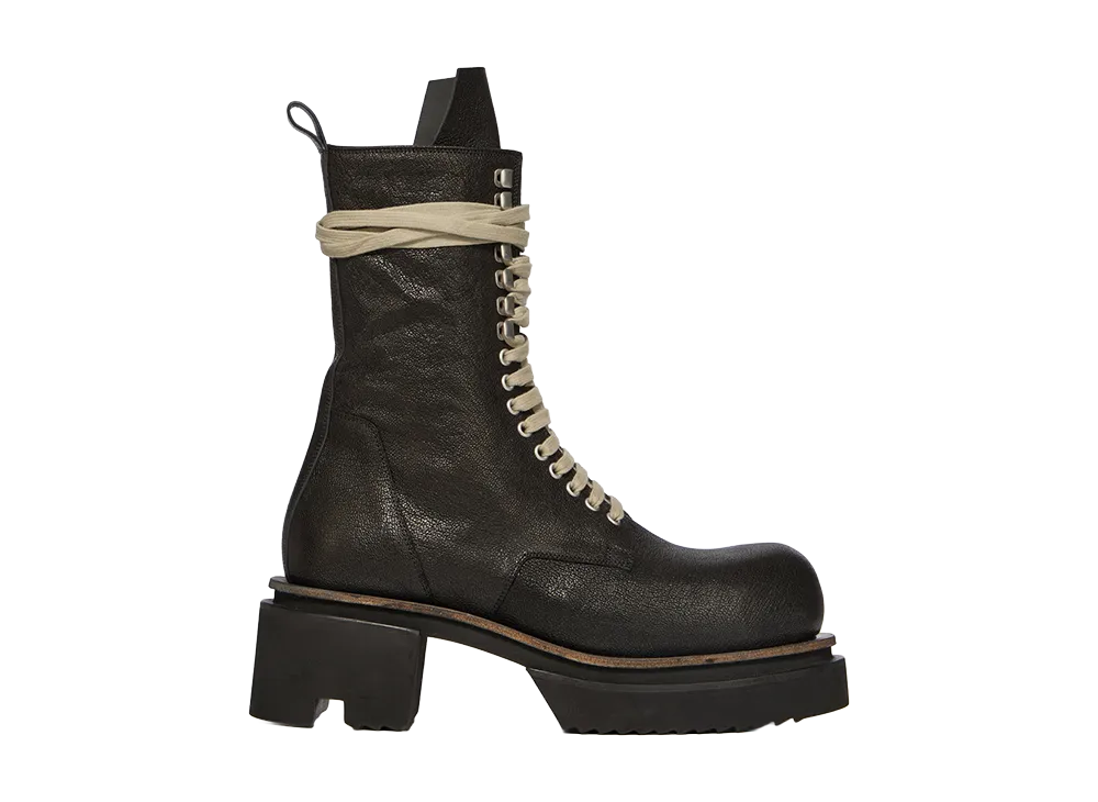 Rick Owens Laceup Bogun "Black"