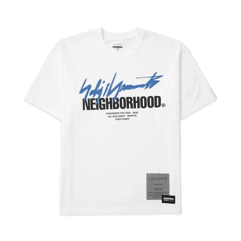 Yohji Yamamoto x Neighborhood Cotton T-Shirt "White"