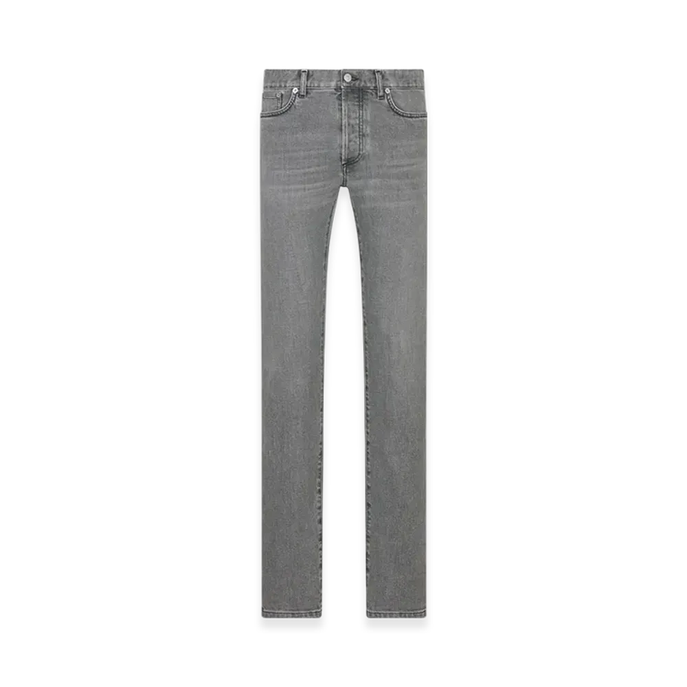 Dior Long Slim-Fit Jeans Twill "Gray"