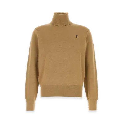 AMI PARIS Turtleneck Sweater "Beige"
