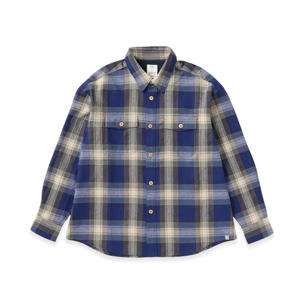 Visvim Lumber Check L/S "Blue"