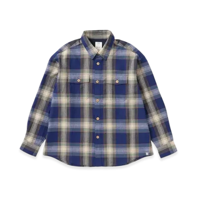 Visvim Lumber Check L/S "Blue"