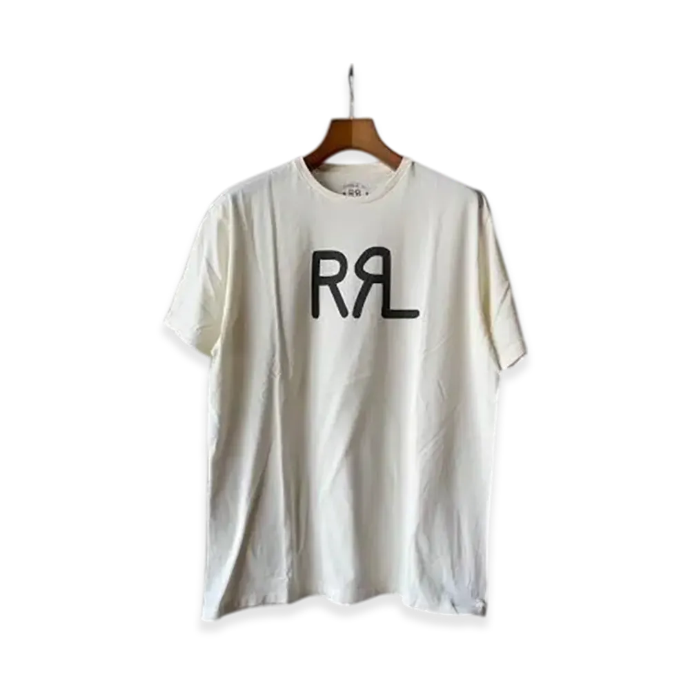 RRL SS Logo Tee Short Sleeve Shirt Cotton Jersey "White"