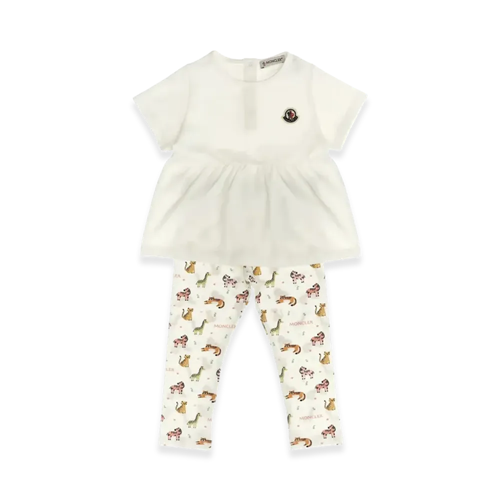 MONCLER Kids Jumpsuit "White"