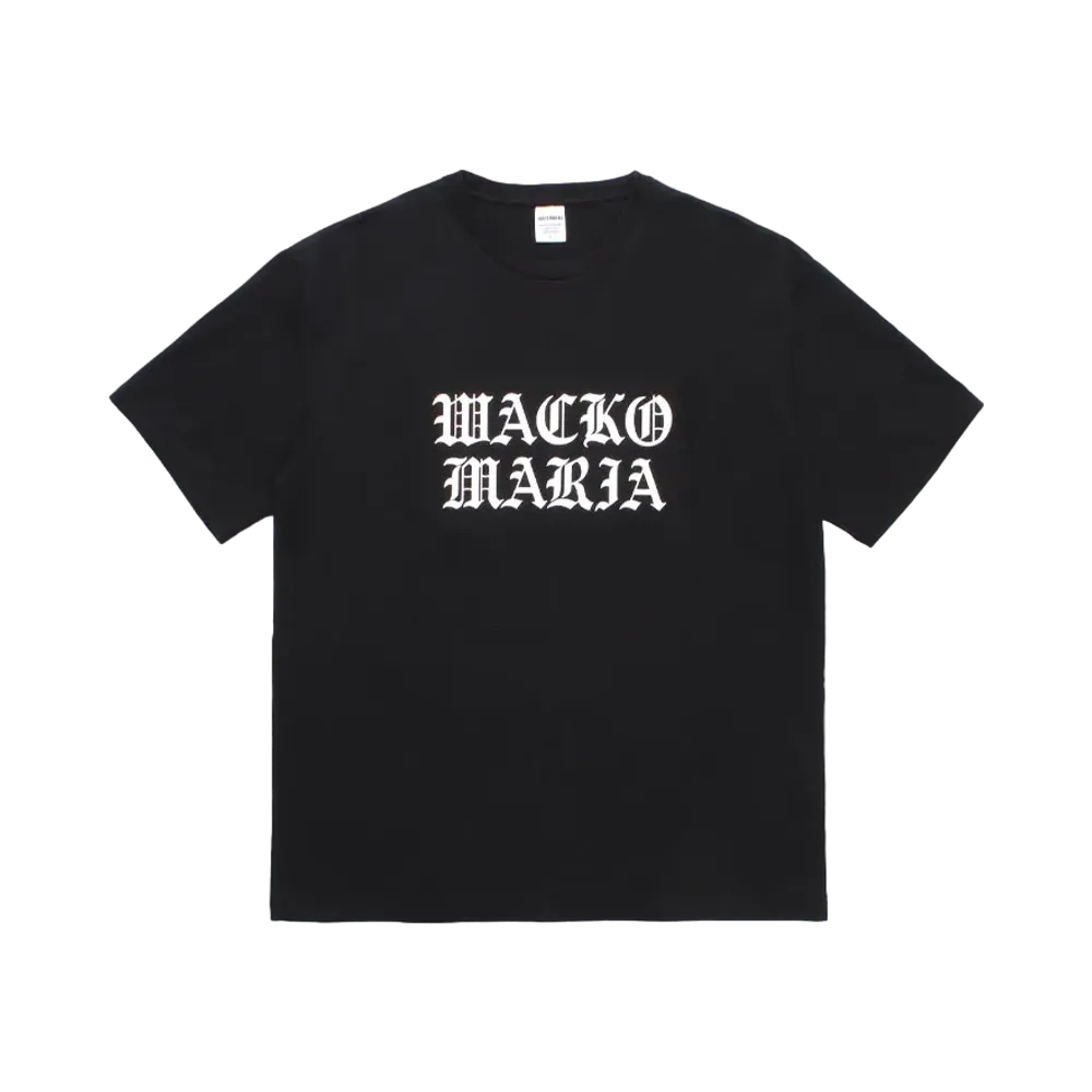 WACKO MARIA Washed Heavy Weight T-Shirt "Black"