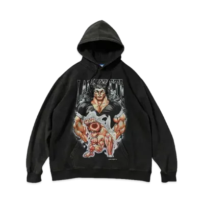 グラップラー刃牙 x LFYT BAKI YUJIRO HOODIE "Black"