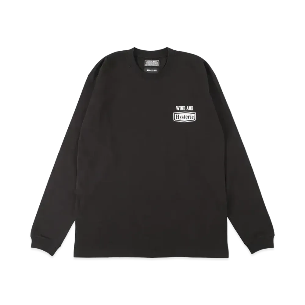 WIND AND SEA x HYSTERIC GLAMOUR L/S T Shirt "Black"