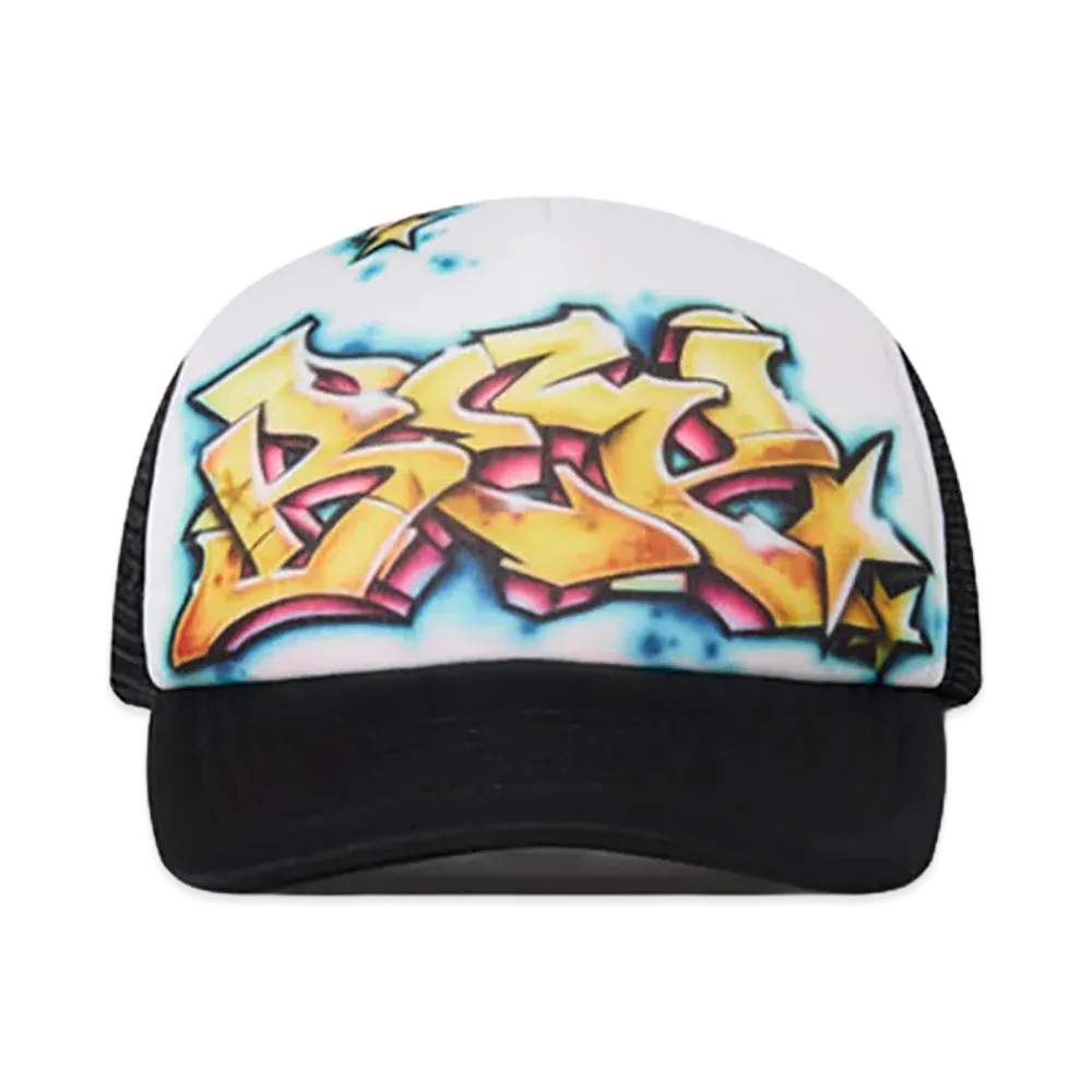BlackEyePatch Graffiti Mesh Cap "White/Black"