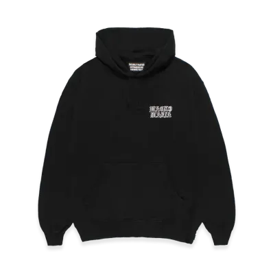 WACKO MARIA Washed Heavy Weight Hooded Sweat Shirt "Black"