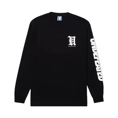 UNDEFEATED Big Lockup L/S Tee "Black"
