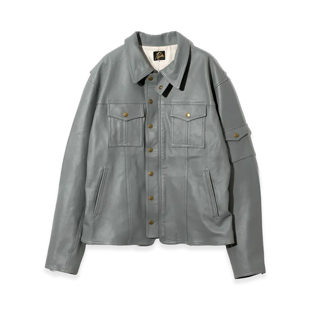 NEEDLES Southern Jacket - Sheepskin "Grey"