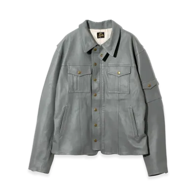 NEEDLES Southern Jacket - Sheepskin "Grey"