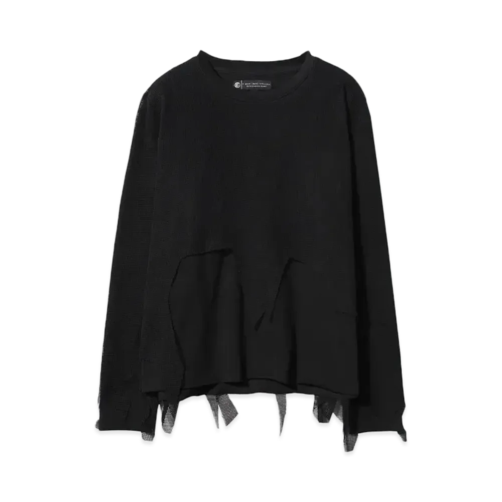 A GOOD BAD INFLUENCE CRUSHED LAYERD L/S "BLACK"