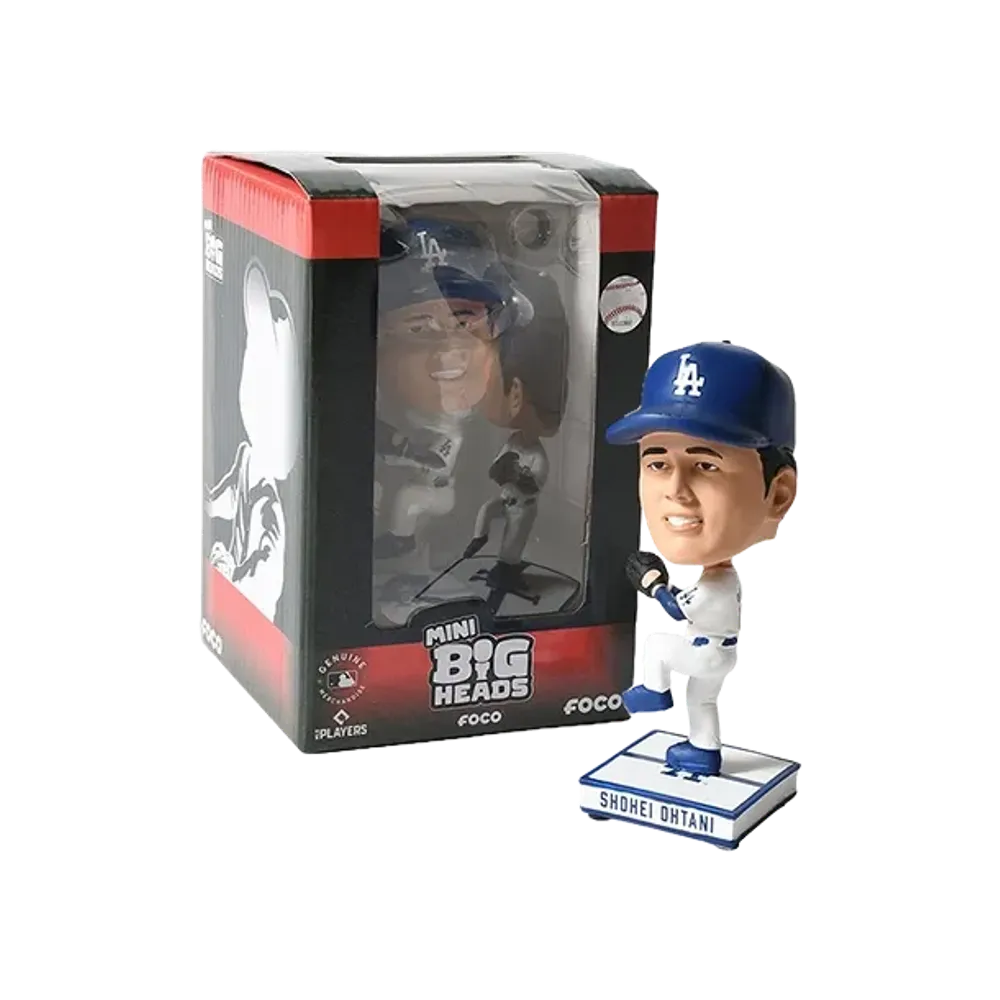 HOMEGAME x SHOHEI OHTANI \ HOME GAME LA DODGERS 4.5 INCH PITCHING HOME JERSEY MINI BIGHEAD SB "MULTI"