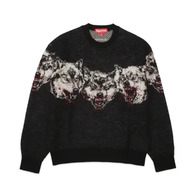 Supreme Wolves Sweater "Black"