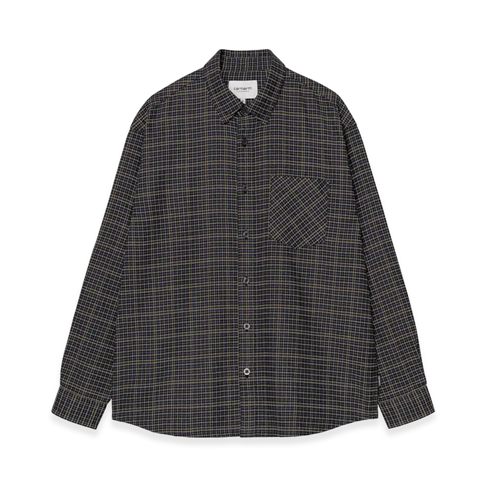 Carhartt WIP L/S Todrick Shirt "Todrick Houndstooth/Blue"