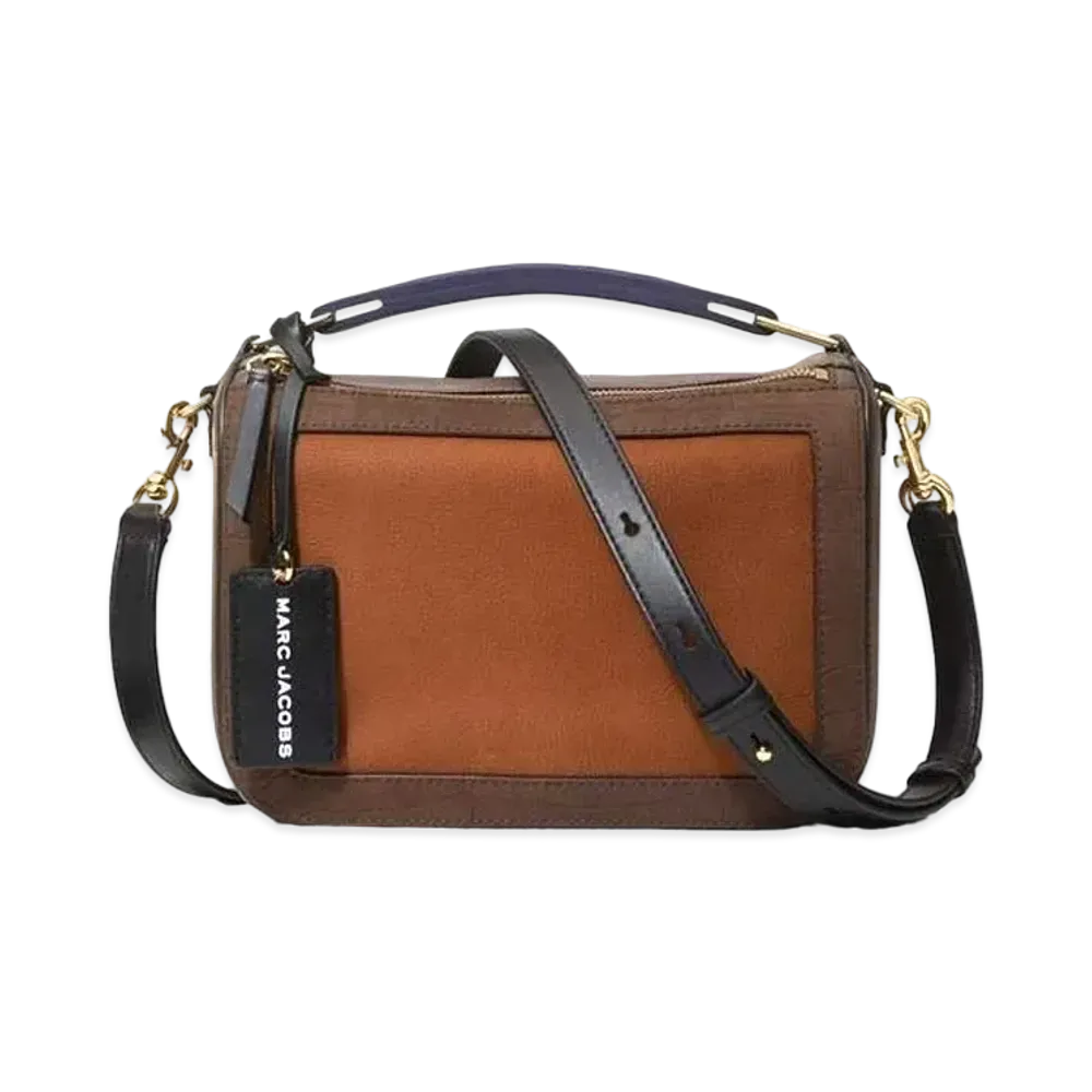 Marc Jacobs The Soft Box Suede 23 "Brown Multi"