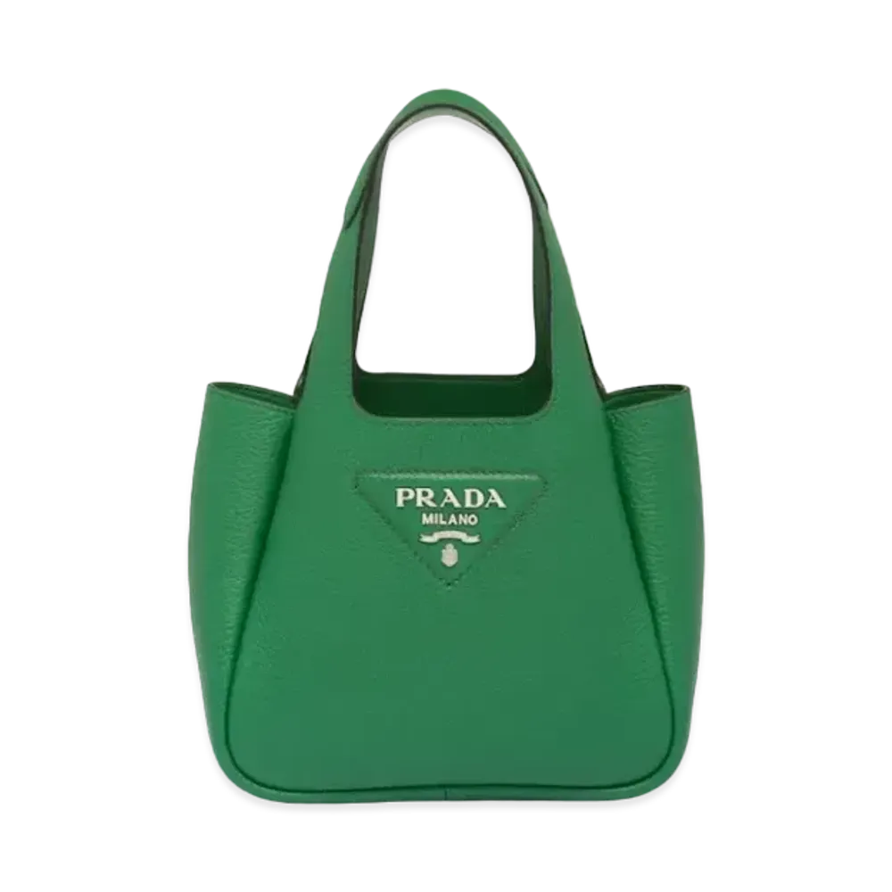PRADA Leather Handbag "Green"
