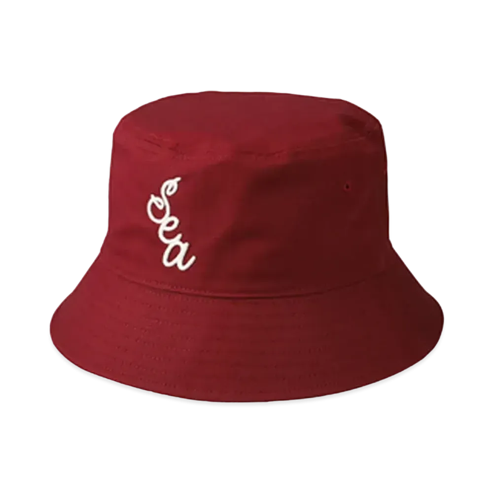 WIND AND SEA x Malbon Golf Bucket Hat "Burgundy"