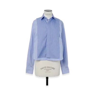sacai Poplin Shirt "Stripe Mix"