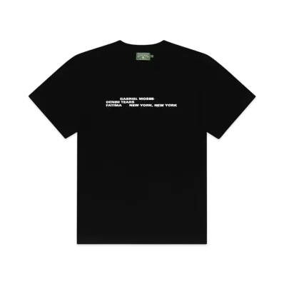 DENIM TEARS x Gabriel Moses Tee "Black"