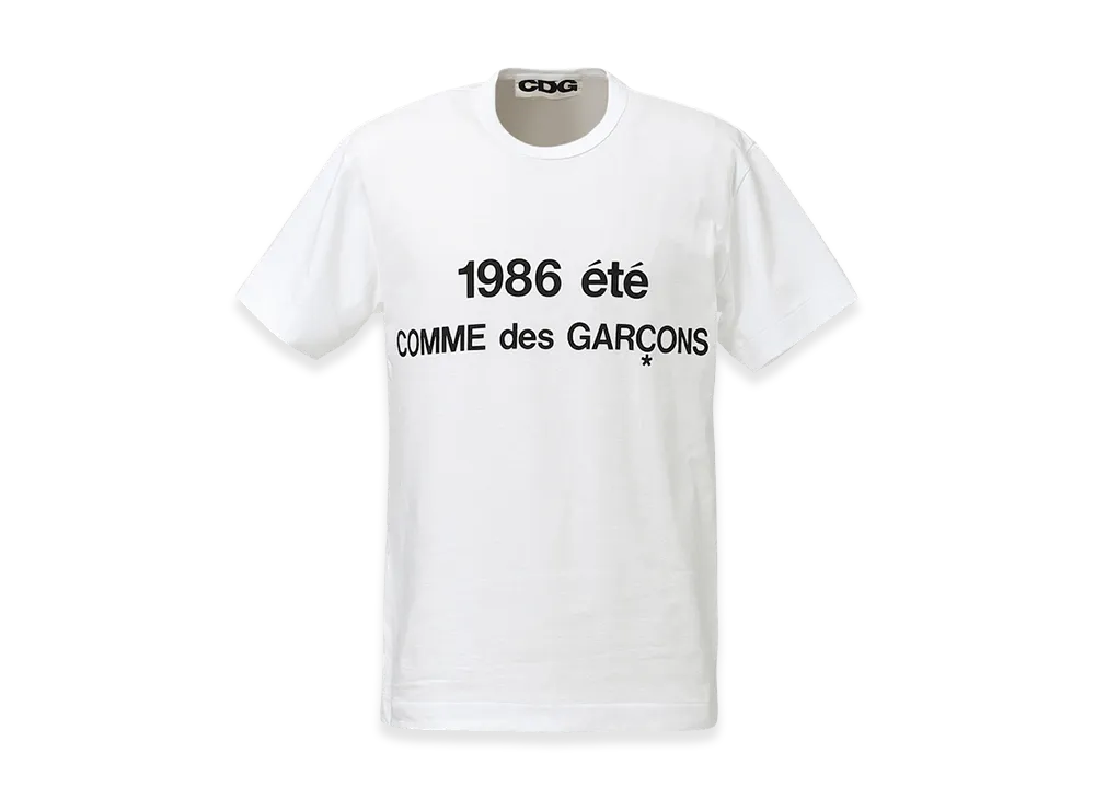 コムデギャルソン シーディージー 1986 エテ Tシャツ "ホワイト"