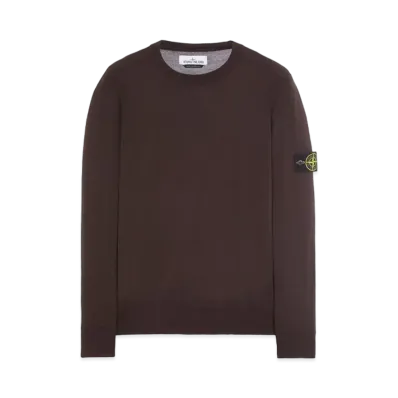 Stone Island 526C4 LIGHT PURE WOOL "Dark Brown"