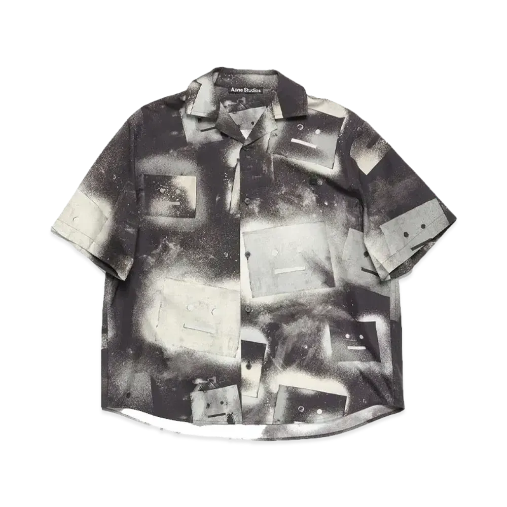Acne Studios Printed Button-Up Shirt "Black/White"
