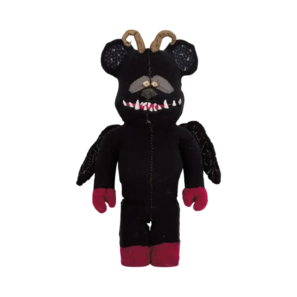 MEDICOM TOY "BEARBRICK" -Anne Valerie Dupond ONE OF KIND- Black Wings 1000%