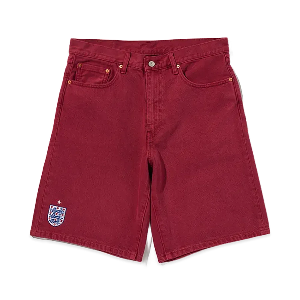 Levi's Soccer Collection England 478 Baggy Shorts "Red"