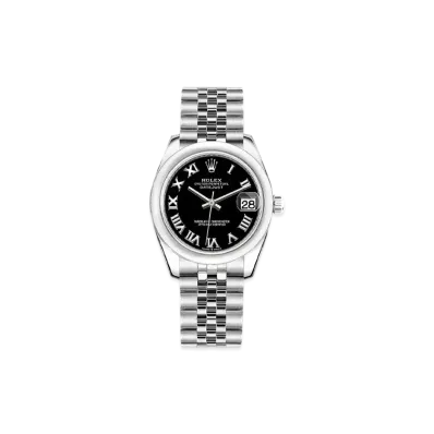 ROLEX Datejust 31 Oyster 31mm "Bright Black Roman/Oyster Steel"