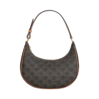 CELINE Ava Bag In Triomphe Canvas And Calfskin "Tan"
