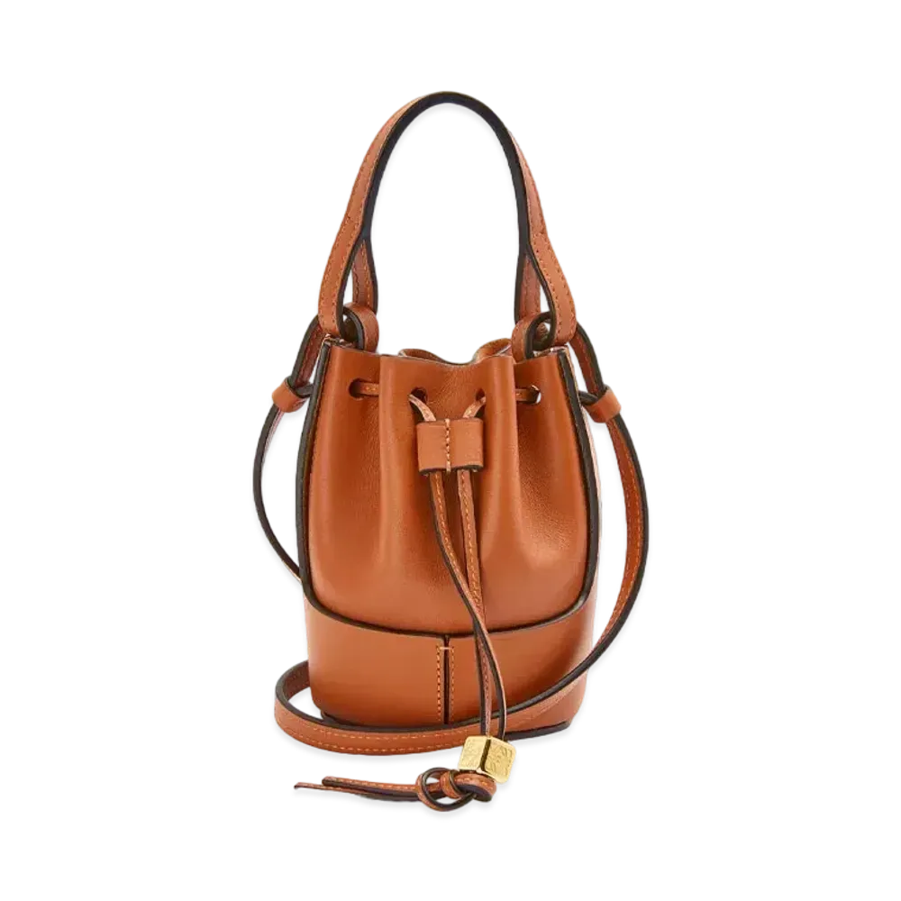 LOEWE Nano Balloon Bag In Nappa And Calfskin "Tan"