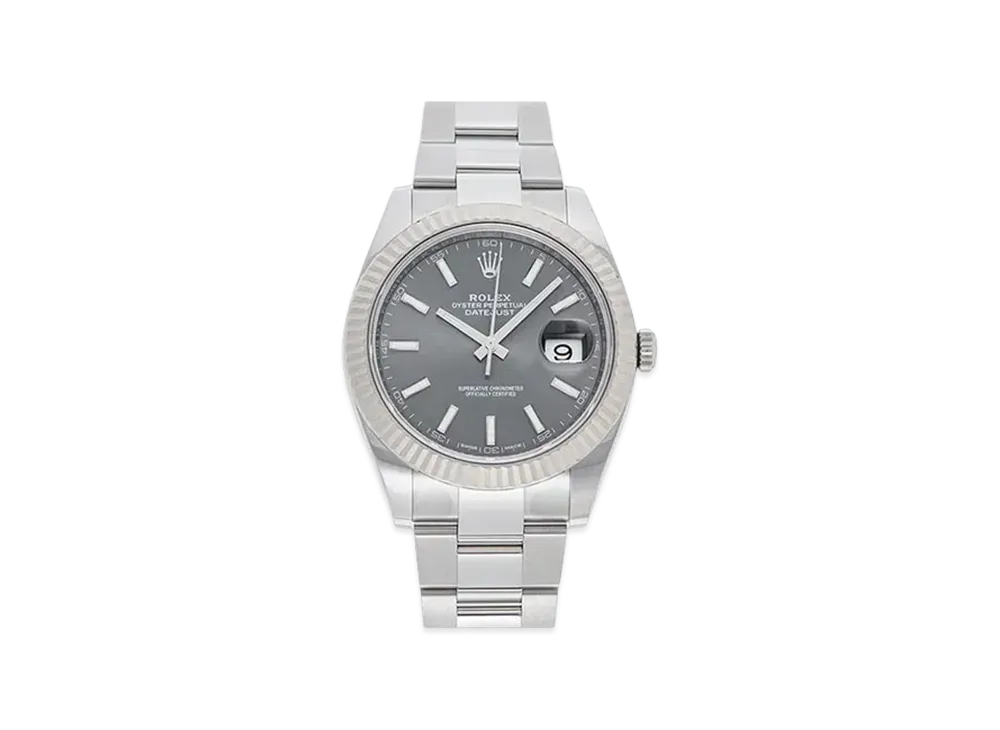 ROLEX Date-Just 41 Gray Dial 126334