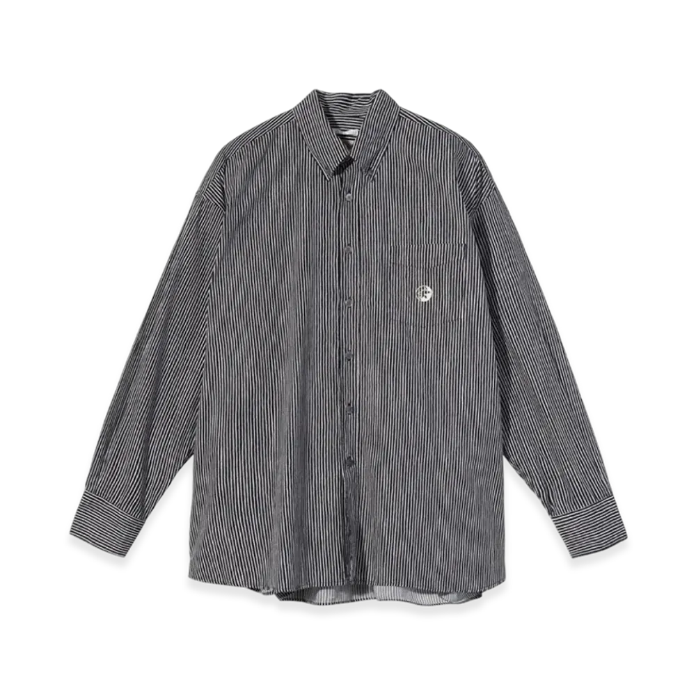 Stussy x Our Legacy Borrowed BD Shirt "Black/White"