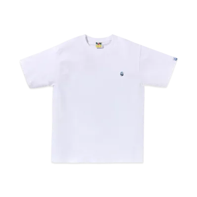 A BATHING APE Abc Camo One Point Tee "White/Blue"