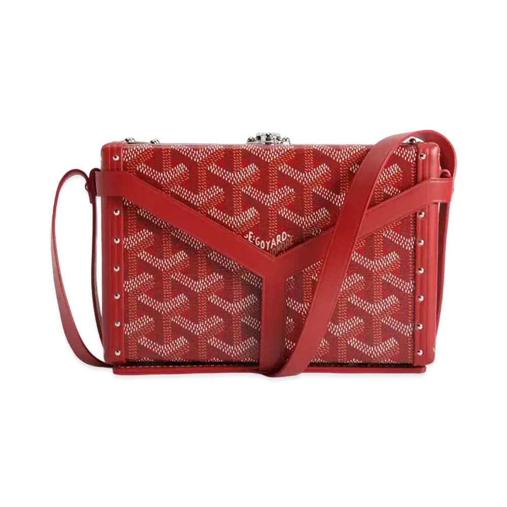 Goyard Minaudiere Trunk Bag "Red"